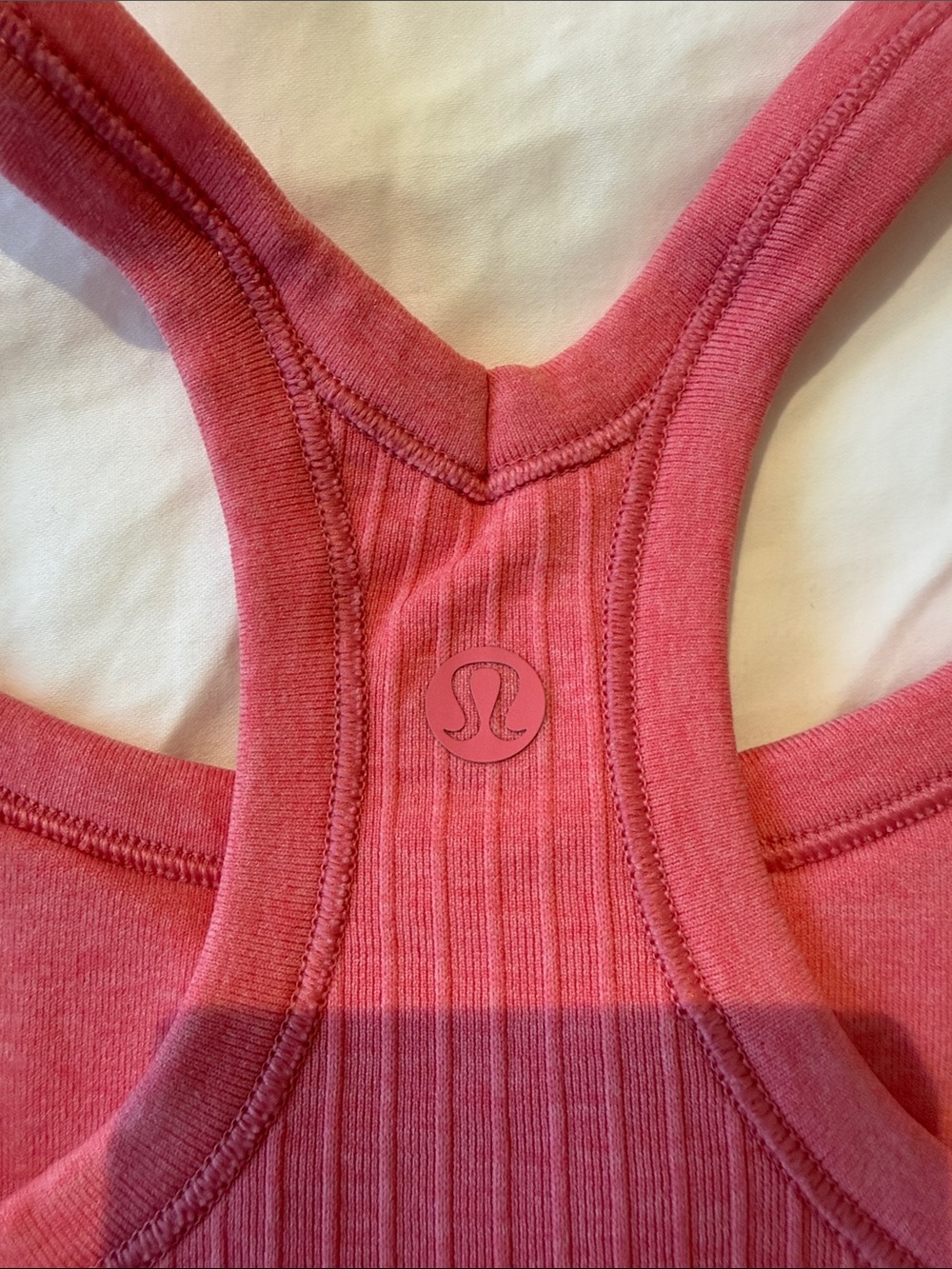 lululemon athletica Pink Ribbed Racerback Tank Top - Picture 3 of 3